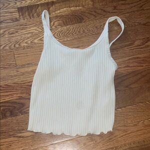 Old Navy Cream Tank Top Crop Top